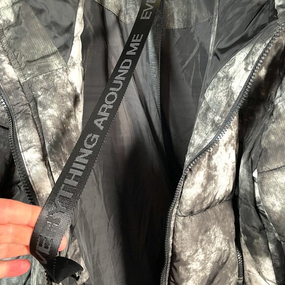 ZARA Puffer Jacket Coat Men's LARGE Streetwear Urban Double Zip Modern EUC - Picture 7 of 14